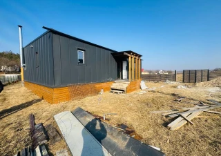 Casa in stil Scandinavian 120 mp + 8 ari în sat. Hruseva. Zona Ecologica!!!