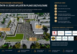 CENTRU | VÂNZARE | PARTER | 191,4 m² | OPEN SPACE | GEAMURI PANORAMICE | PRIMA LINIE