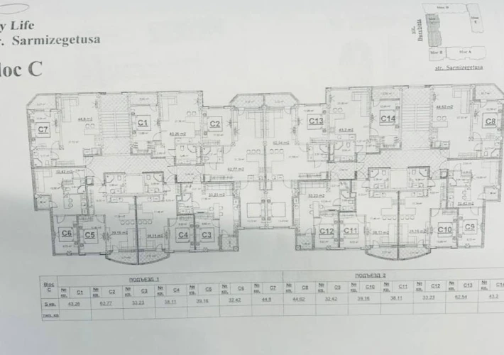 Bloc Nou! Complex Rezidential My Life! Kirsan ! Sec. Botanica, str. Sarmizegetusa. 2 camere + living. Varianta Alba!!!6