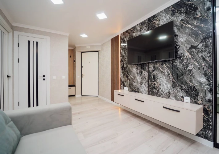 Parc. Sec. Riscani. str. Andrei Doga. 1 camera + living. Euroreparatie! Mobilat Complet!!!4