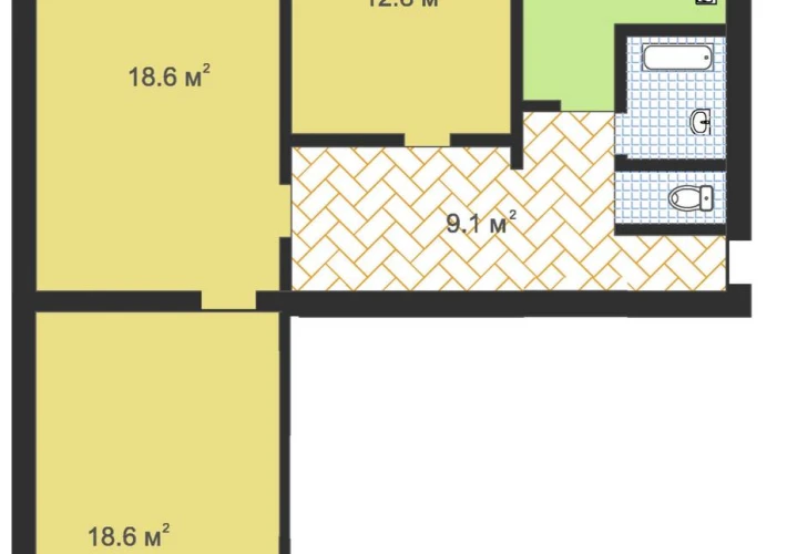 Apartament cu 3 camere10