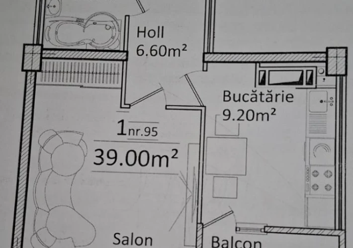 Bloc Nou! Sec. Ciocana str. Profesor Ion Dumeniuc. 1 camera. Varianta Alba! Linga Padure!5
