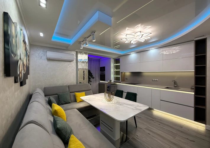 Horus Paradise! str. Albisoara, sec. Râșcani, 2 camera + Living. Design Individual! Euroreparație! Mobilat! Priveliste Superba!!!2