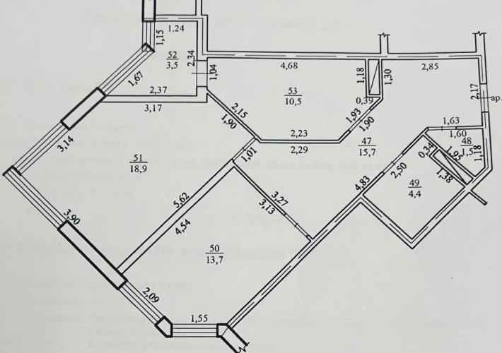 Sec. Ciocana, str. Ginta Latina. 2 camere + living. Varianta Alba. Priveliste Panoramica!!!3