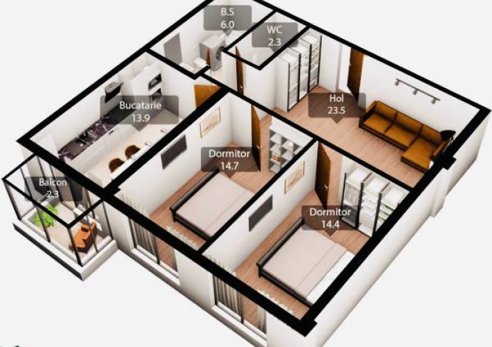 Bloc Nou! Ecovzor în complexul Premium Residence! Sec. Riscani, Posta Veche, str. Iazului. 2 camere. Varianta Alba! Priveliste Panoramica!!!2