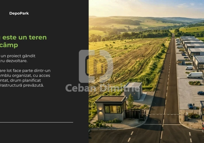 Terenuri în parc industrial organizat | DepoPark | Zonă Uzinelor | de la 3 ari4