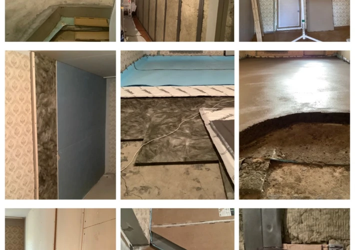 1 cameră + living, izolație fonică / termică, reparație proaspătă6