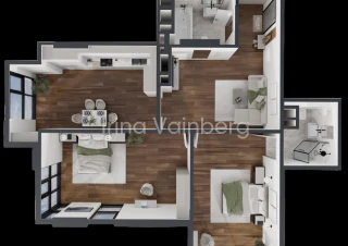Apartament modern cu 2 camere în sectorul Ciocana6