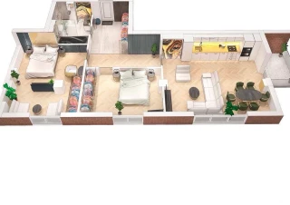 Apartament cu 2 camere, Centru, Chișinău.6