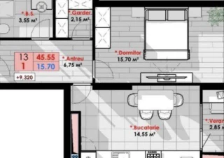 Bloc Nou! „Cornești Residence”! 1 camera + living. Euroreparatie. Priveliste Superba!!!11