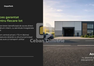Terenuri în parc industrial organizat | DepoPark | Zonă Uzinelor | de la 3 ari8