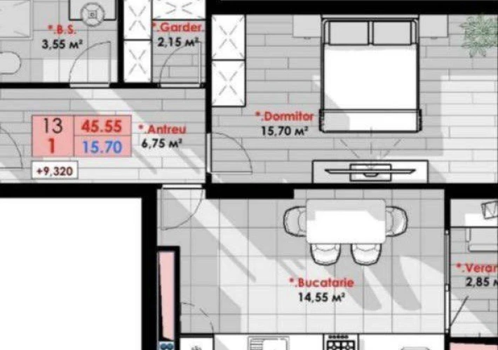 Bloc Nou! „Cornești Residence”! 1 camera + living. Euroreparatie. Priveliste Superba!!!11