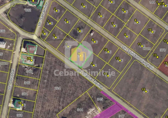 Teren pentru construcție – 6,3 ari, sat. Cheltuitori, str. S. Treime1