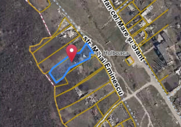 Spre vinzare Teren pentru constructie se află în comuna Grătiești satul Hulboaca, str. Mihai Eminescu.1