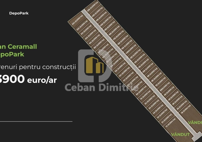 Terenuri în parc industrial organizat | DepoPark | Zonă Uzinelor | de la 3 ari3