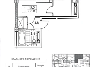 Bloc Nou! Varianta Alba! 1 camera + living. Parc Boris Glavan! Priveliste Panoramica!!!2