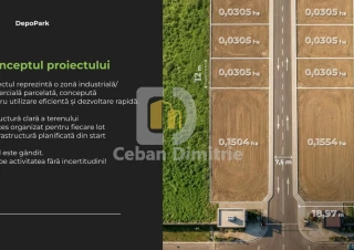 Terenuri în parc industrial organizat | DepoPark | Zonă Uzinelor | de la 3 ari5