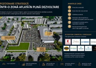 VÂNZARE | PARTER | 138,9 m² | OPEN SPACE | GEAMURI PANORAMICE | PRIMA LINIE6